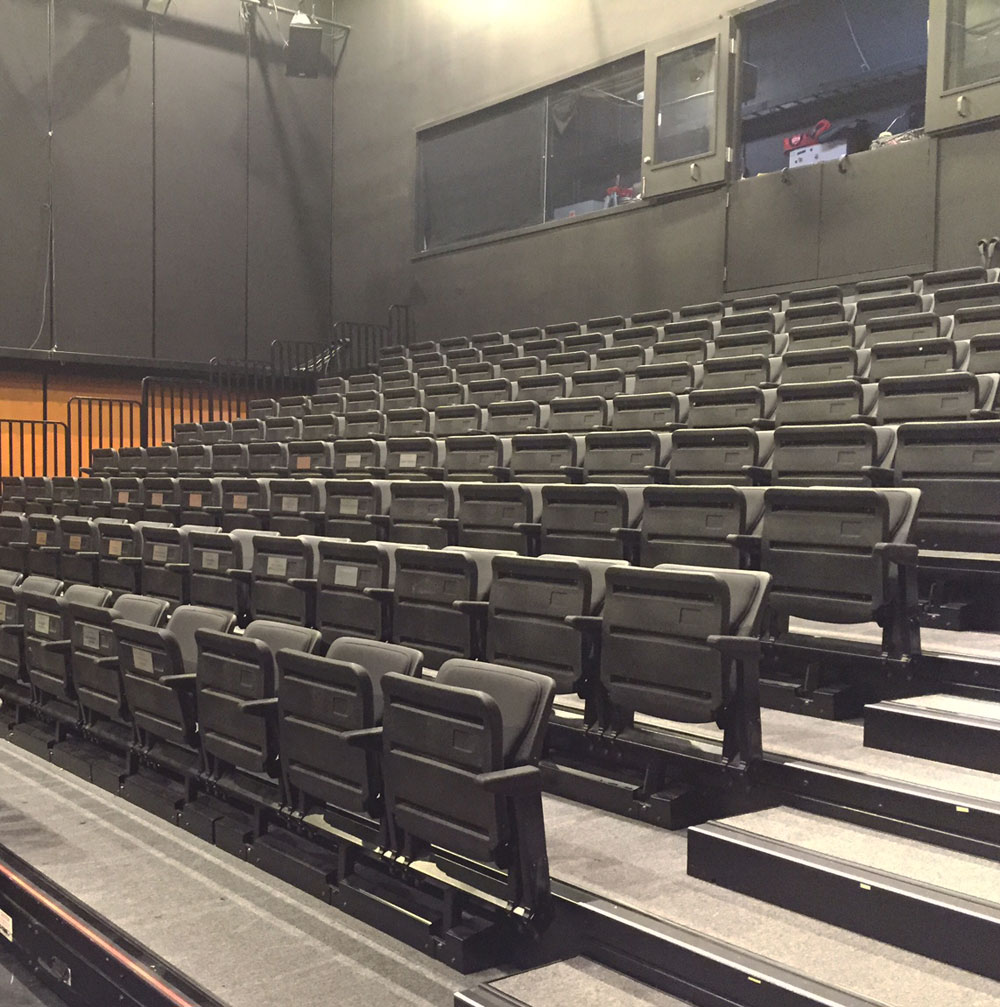 The empty seats of the Faris Family Studio